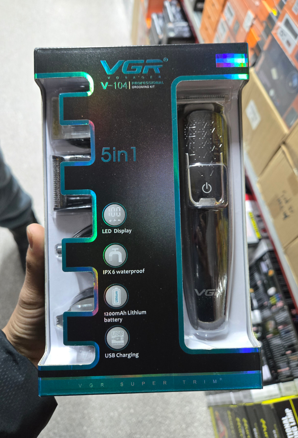 Бритвенная машинка V-104 VGR 5 в 1