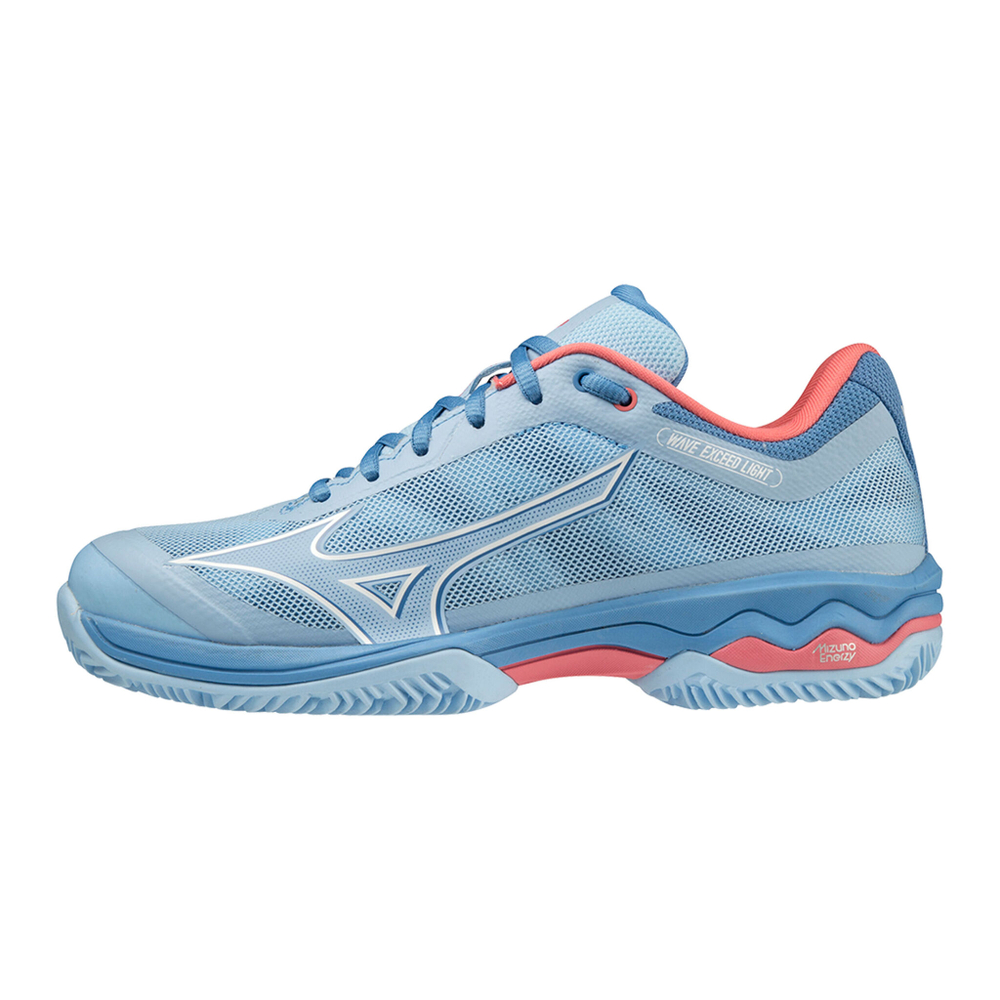 Женские теннисные кроссовки Mizuno Wave Exceed Light Clay Court Shoe Women - Blue, Coral