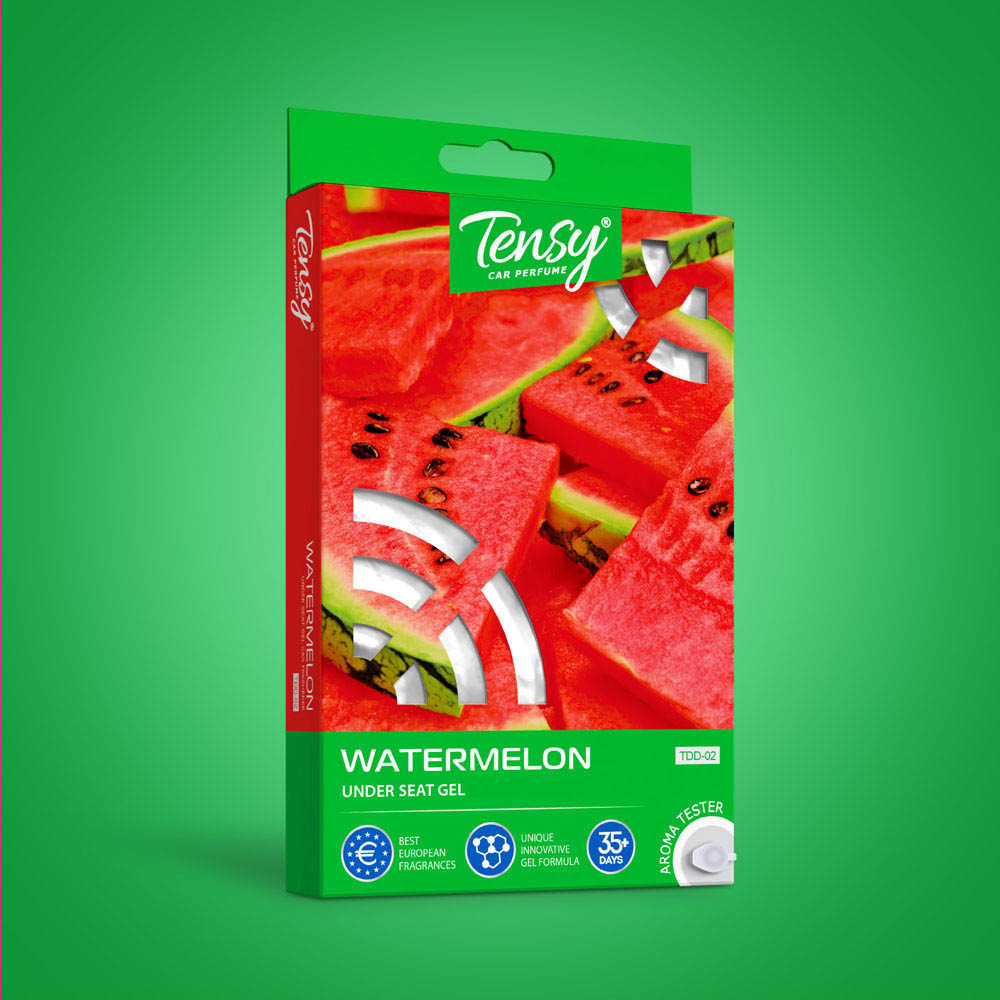 Ароматизатор "Tensy" под сиденье с проб. Арбуз (40шт/кор)