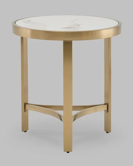 Журнальный столик Адриана 50*50 см светлая керамика