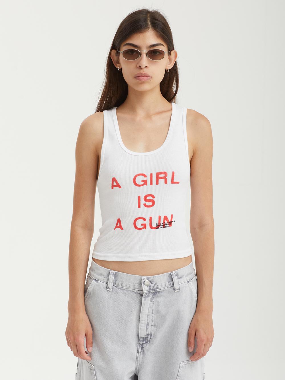 Женская Майка Girl Is A Gun