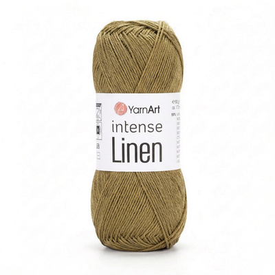 Пряжа YarnArt Intense Linen, Оливковый
