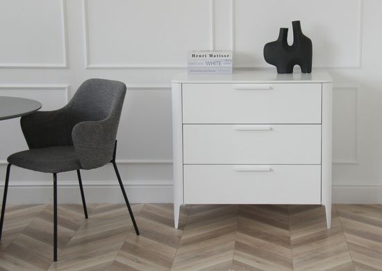 Комод Type 3 ящика ширина 90 см (белый)