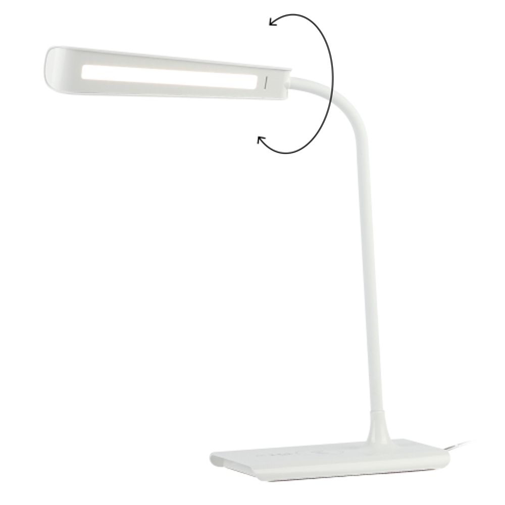 Настольный светильник ЭРА NLED-474-10W-W светодиодный белый | Светодиодные настольные лампы