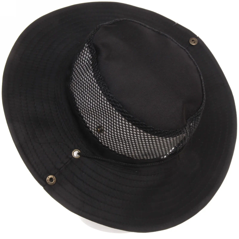 Шляпа мужская с клепками и сеткой «Cowboy», микс 6 цветов, 58р, ширина полей 7,5см