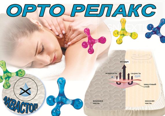 Наматрасник ОРТО РЕЛАКС Аквастоп с бортом