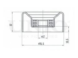 Ролик направляющий приводного ремня UNIO TNS-10224