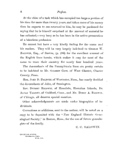 The Baldwin genealogy from 1500 to 1881 | C.C. Baldwin