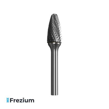 Борфреза по металлу "TCE" (12x6x25x70; SF 5 -6; Форма F)