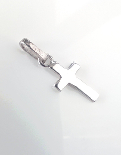 Подвеска-крестик "Эстерелла", серебро 925*, родированное покрытие/Ф