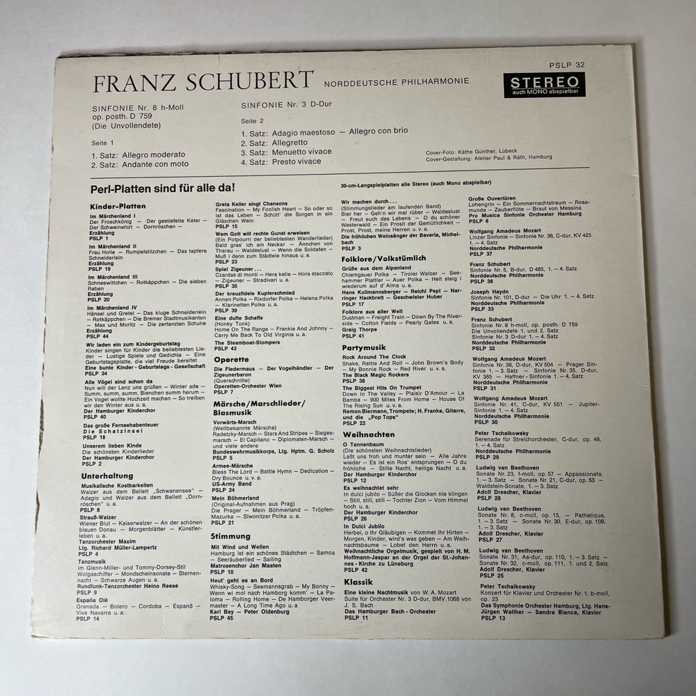 Винтажная виниловая пластинка LP L. Van Beethoven Бетховен, Adolf Drescher, Sonate Nr. 31 As dur, op. 110; Sonate Nr. 32 c moll, op. 111 (Германия 1968)