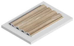 Стеновая панель HiWood декорированная, 270x12 см