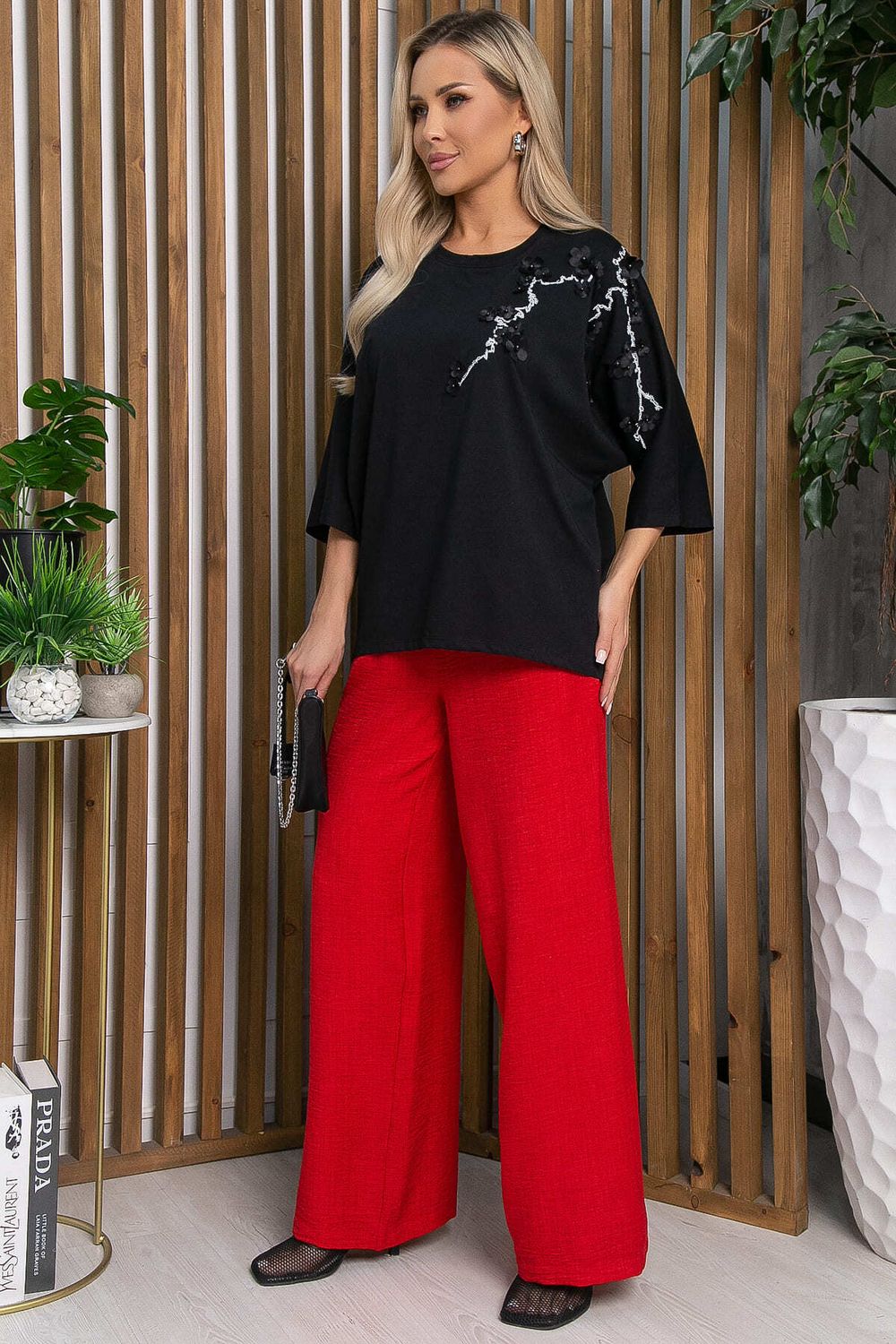 Блуза Мисти (черная) Б13164-20М LT Collection