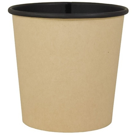 Без крышки Эко Супница ЧЕРНАЯ КРАФТ 500мл (30шт/600) ВЫСОКАЯ