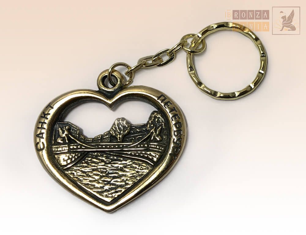 брелок Сердце - Банковский мост