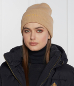 Хлопчатобумажная шапка RIBBED INUIKII - бежевый(42020-020)