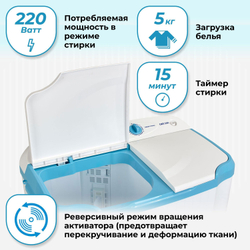 Стиральная машина Фея СМП 50 Н (белый/голубой)