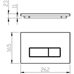 Клавиша смыва Boheme 669-CB для инсталляции 666, COPPER BRUSHED