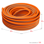 GRINDA FLEX 3, 3/4″, 25 м, 20 атм, из термоэластопласта, трёхслойный, армированный, гибкий, поливочный шланг, PROLine (429008-3/4-25)