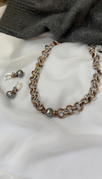 HMG 1275 CgGray Колье арт.1490