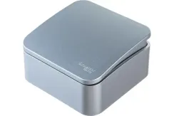 Выключатель Systeme Electric BLANCA 1-клавишный накладной алюминий 30854