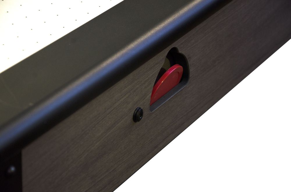 Комплект 2 в 1 "Superior" — аэрохоккей обеденный 7ф + 6 стульев (221 x 120 x 82 см, мореный дуб, столешница, аксессуары)