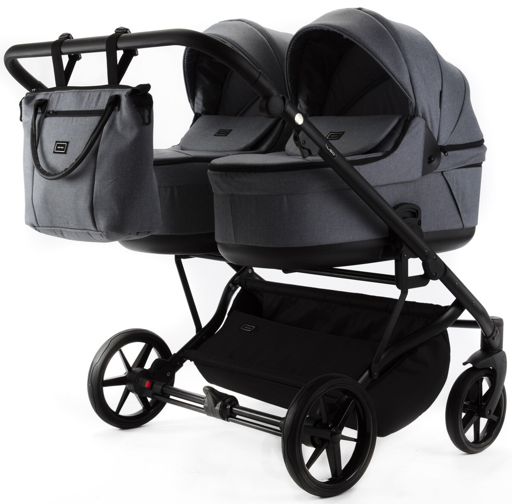 Детская коляска Adamex Leo Duo 2 в 1 TK60 TIP (СЕРЫЙ)