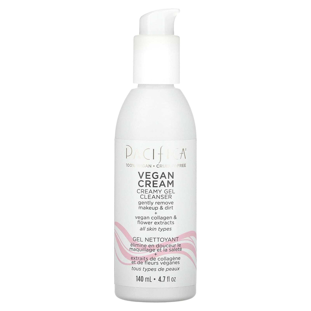Pacifica, Vegan Cream, крем-гель для умывания, 140 мл (4,7 жидк. унц.)