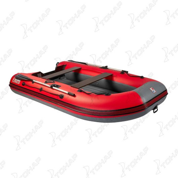 Лодка Тонар Алтай А320 (надувное дно) красный/серый