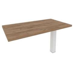 First Брифинг-приставка KB-5 Дуб Табак/Металл Белый 1300*700*765