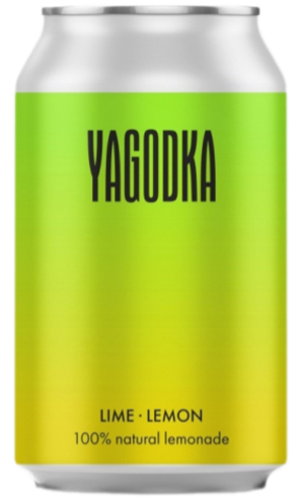 Газированный напиток Гуси Ягодка Лайм-Лимон / Gusi Yagodka Lime-Lemon 0.33 - банка