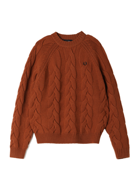 Женский Свитер Cable Knit Mock Neck
