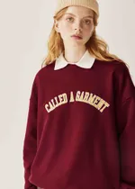 Толстовка Called a Garment College вишневая