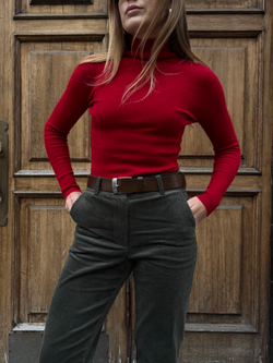 Брюки вельветовые хвоя