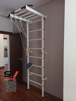 Монтаж шведской стенки Sv Sport в пеноблочные, газоблочные стены