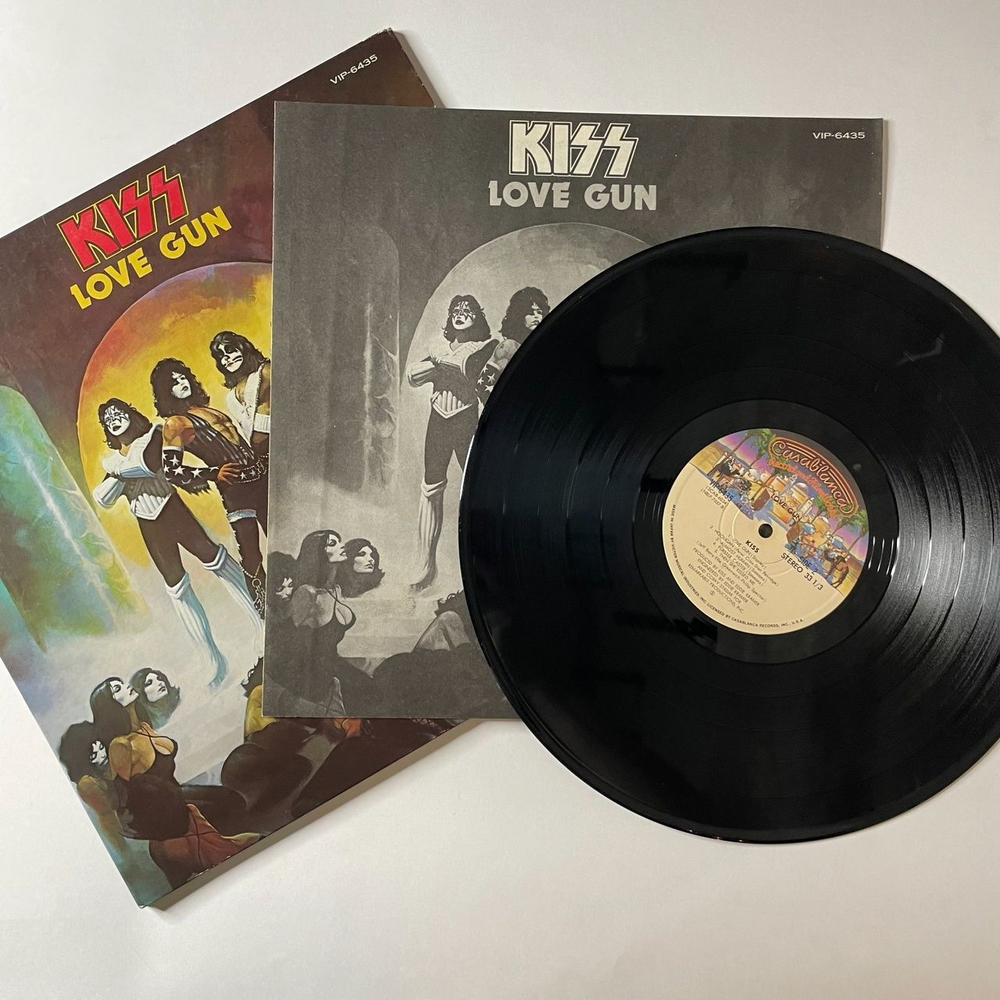 Винтажная виниловая пластинка LP Kiss Love Gun (Japan 1977) (No Obi) Hooligan VIP-6435