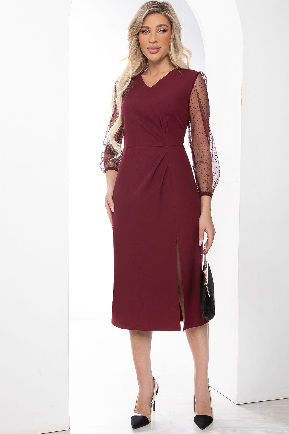 Платье "Идеал красоты" (бордо) П8488 LT Collection
