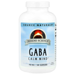 Source Naturals, Serene Science®, ГАМК, 750 мг, 180 капсул