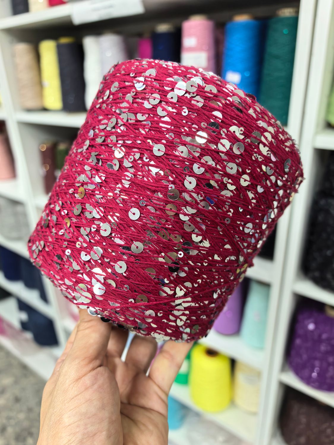 Рандомный цвет, пайетки 3+6 копия Lustrosa (китайский аналог)