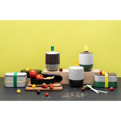 Ланч-бокс с приборами 1л Smart Solutions Food Time черный