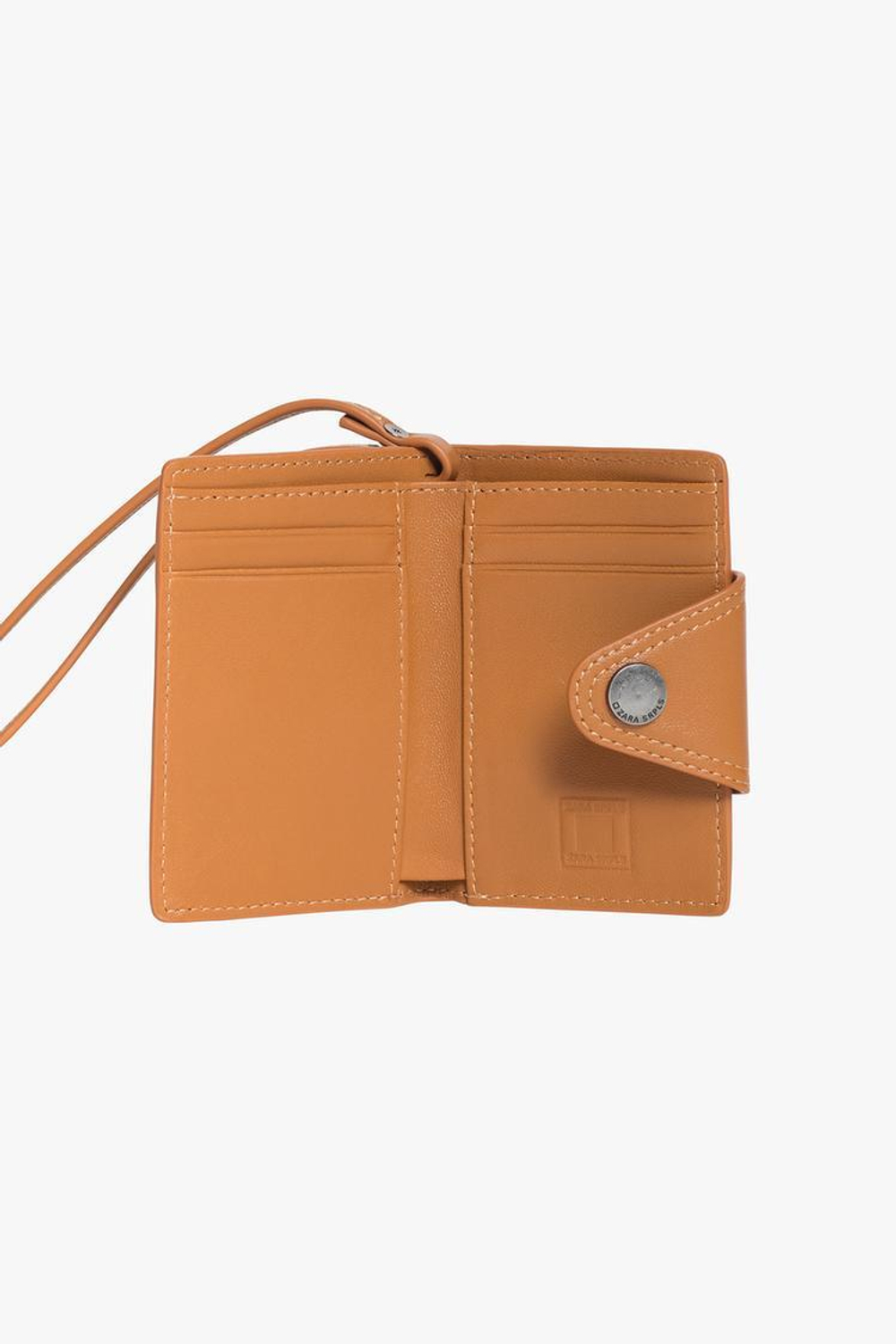 ZARA КОЖАНЫЙ КОШЕЛЕК, КОРИЧНЕВЫЙ