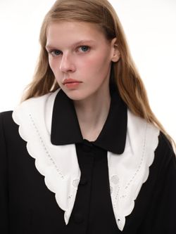 Платок с вышивкой (La Boheme), белый