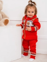 Костюм вязаный для малышей для новорожденных "Мишки"