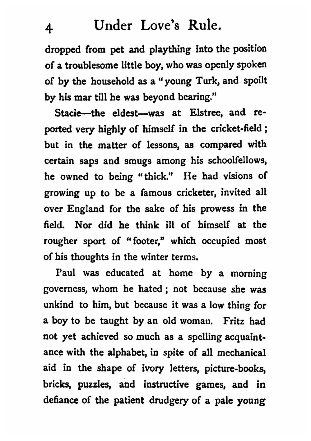 Under Love's Rule | M. E. Braddon