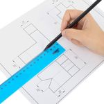 Линейка пластиковая 30 см ПИФАГОР, неоновая, ассорти, 210838