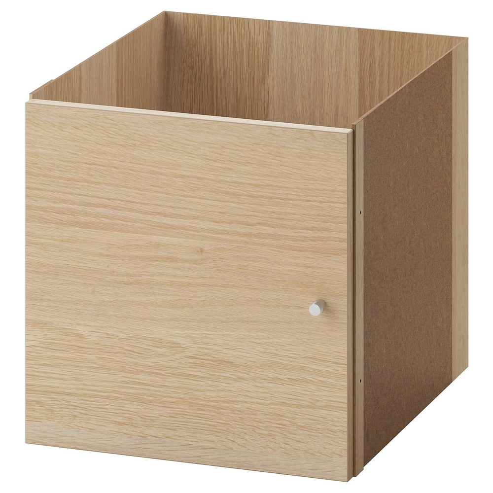 IKEA KALLAX  (ИКЕА КАЛЛАКС)  -  Вставка с дверцей, имитация беленого крашеного дуба, 33x33 см