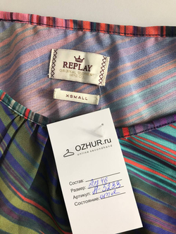 Блузка-туника Replay свободного кроя, маркировка ХS, визуально на 42 размер