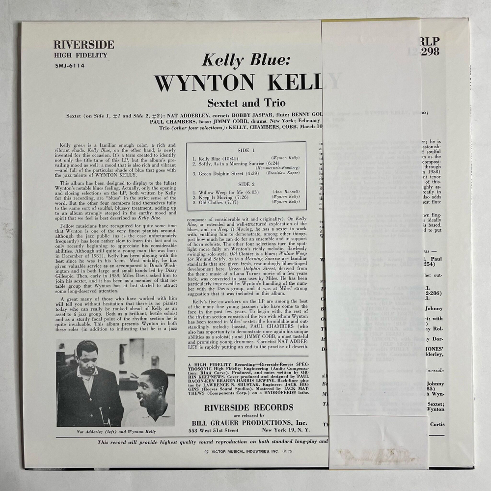 Винтажная виниловая пластинка LP Wynton Kelly Blue (Japan 1975) (Obi) Keep It Moving