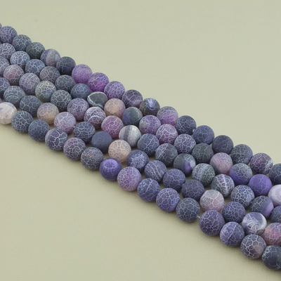 Нитка Агат 38 см. 12 мм. (Без замка)