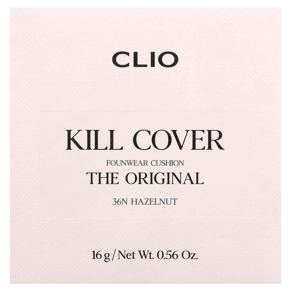 Clio, Death Cover FounWear, кушон, оттенок 36N фундук, 16 г (0,56 унции)